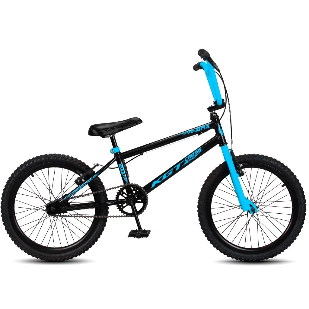 Bicicleta Infantil Aro 20 BMX Cross Freestyle – Quadro Aço Carbono, Freio V-Brake e Aro Aero Alumínio