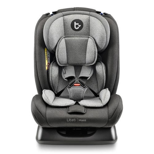 Cadeirinha de Carro Litet Mass 0 a 36kg – 4 Grupos de Crescimento, Reclino 135°, Apoio de Cabeça 13 Posições e Certificada Inmetro