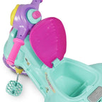 Triciclo Infantil 2 em 1 Maral Avespa – Passeio com Haste Empurrador e Pedal, Anel de Proteção, 12 Meses a 5 Anos