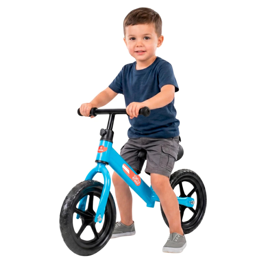 Bicicleta de Equilíbrio Infantil Sem Pedal Castela 4 Rodas – Liga de Aço, Aprovada Inmetro, a Partir de 12 Meses até 20kg