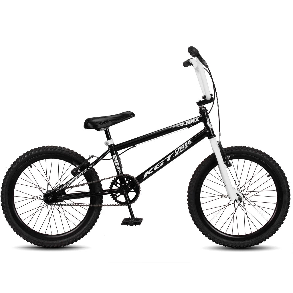 Bicicleta Infantil Aro 20 BMX Cross Freestyle – Quadro Aço Carbono, Freio V-Brake e Aro Aero Alumínio