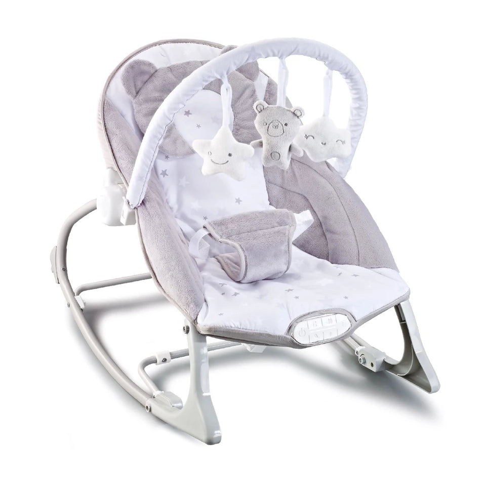 Cadeira de Descanso Musical para Bebê Maxi Baby – Vibração, Sons da Natureza, Balanço e Modo Vertical, até 18kg