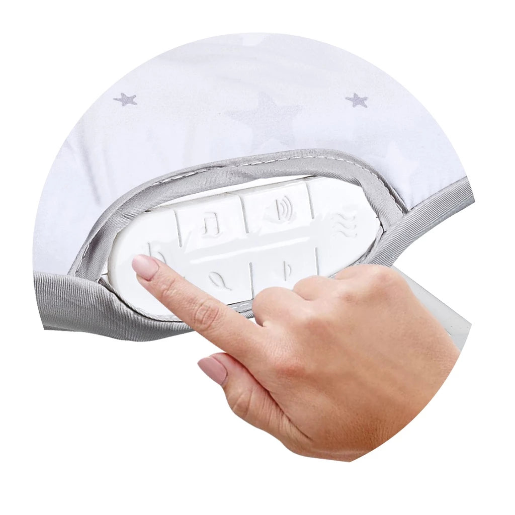 Cadeira de Descanso Musical para Bebê Maxi Baby – Vibração, Sons da Natureza, Balanço e Modo Vertical, até 18kg