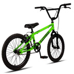 Bicicleta Infantil Aro 20 BMX Gottbike Verde e Preto – Quadro Aço, Freio V-Brake, Aro Aero Alumínio 36 Furos, para Iniciantes de 6 a 12 Anos