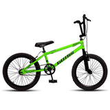 Bicicleta Infantil Aro 20 BMX Gottbike Verde e Preto – Quadro Aço, Freio V-Brake, Aro Aero Alumínio 36 Furos, para Iniciantes de 6 a 12 Anos