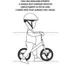 Bicicleta de Equilíbrio Infantil Sem Pedal Castela 4 Rodas – Liga de Aço, Aprovada Inmetro, a Partir de 12 Meses até 20kg