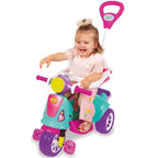 Triciclo Infantil 2 em 1 Maral Avespa – Passeio com Haste Empurrador e Pedal, Anel de Proteção, 12 Meses a 5 Anos