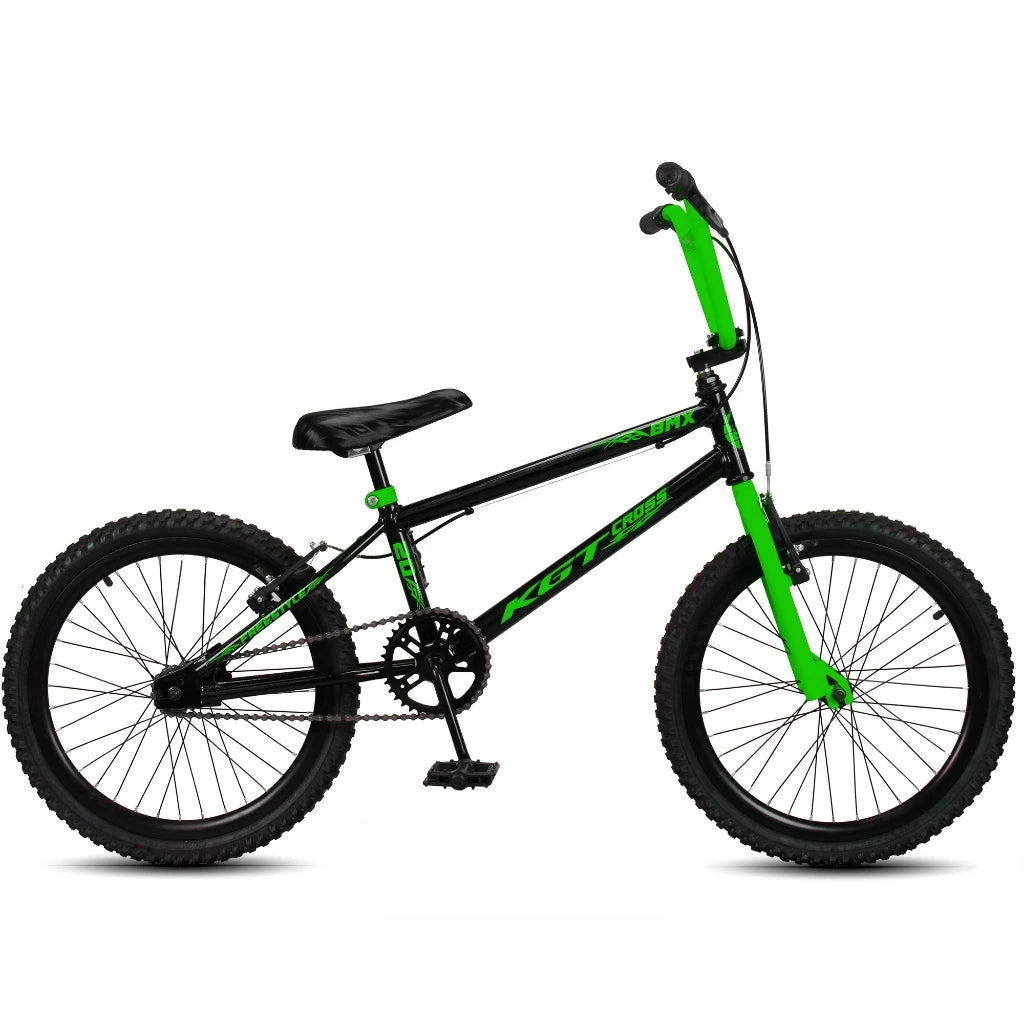 Bicicleta Infantil Aro 20 BMX Cross Freestyle – Quadro Aço Carbono, Freio V-Brake e Aro Aero Alumínio