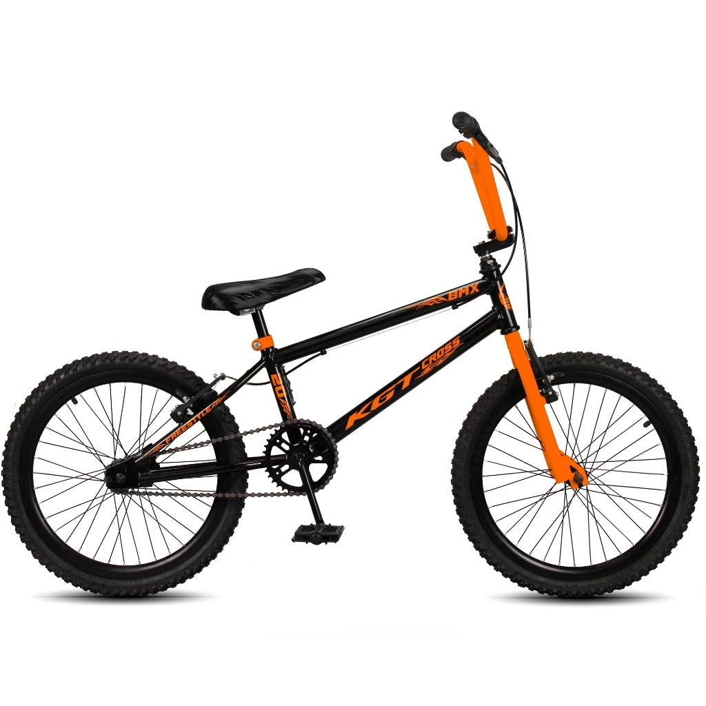Bicicleta Infantil Aro 20 BMX Cross Freestyle – Quadro Aço Carbono, Freio V-Brake e Aro Aero Alumínio